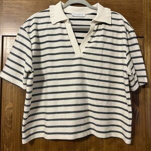 Cotton Brothers Striped Knit Polo
